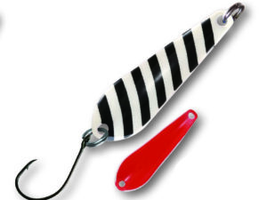 Trout Spoon Bullet,3,5g,schw-weiß/rot SB1