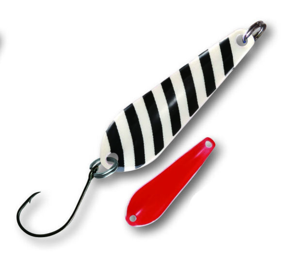 Trout Spoon Bullet,3,5g,schw-weiß/rot SB1