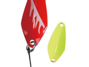 Trout Spoon Moonshine 2,3g, rot-glow/fluogelb SB1