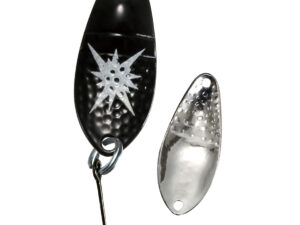 Trout Spoon Starlight 2,9g, schw-glow/silb SB1