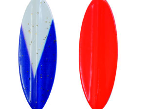 Durchlaufblinker 3,5g blau-weiß-glitter/orange SB1