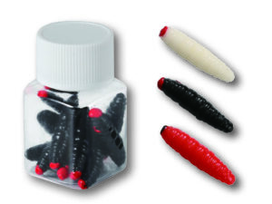 Gummi-Bienenmade BIG, rot, Shrimps SB10