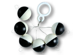 Fixpilot rund schwarz-weiß, 10mm SB6