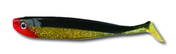 Glücksgummi Gabel 15cm schw.rot-gold Tüte 30Stk