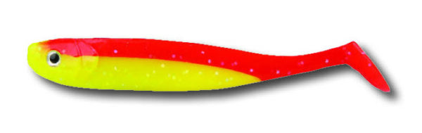 Glücksgummi Gabel 15cm rot/gelb Tüte 30 Stk