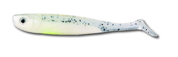 Glücksgummi Schaufel 13cm trans/weiss Tüte 50 Stk