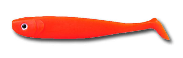 Glücksgummi Schaufel 8cm orange Tüte 50 Stk