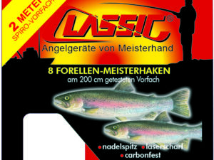 Cl. Forellenhk. geb. blau 200cm Gr.10 SB8