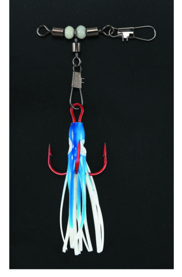 Octopus- Kopfdrilling blau/weiß SB1