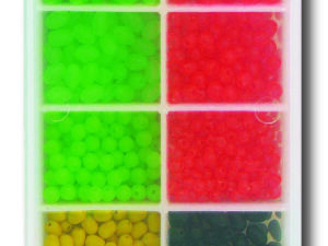 Fluo-Gummi Plastikperlen SB sort.